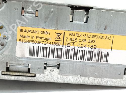 Radio CITROËN C5 II (RC_) 2.0 HDi (RCRHRH) | BP29891299E6