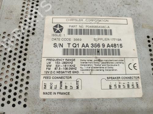 Radio JEEP GRAND CHEROKEE II (WJ, WG) 3.1 TD 4x4 | BP25977315E6 