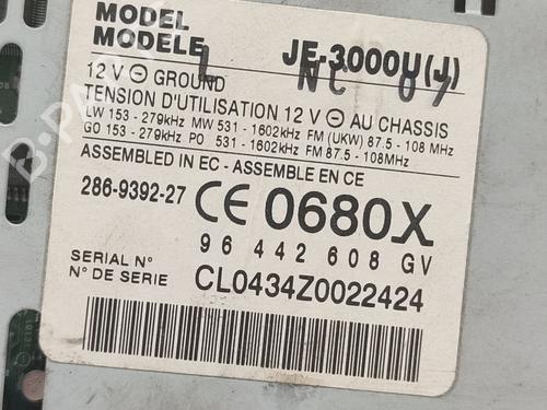 Radio PEUGEOT 607 (9D, 9U) 2.2 HDi | BP27156567E6 