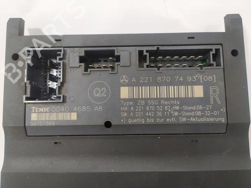 Electronic module MERCEDES-BENZ S-CLASS (W221, V221) S 320 CDI (221.022, 221.122) | BP11357607M83 