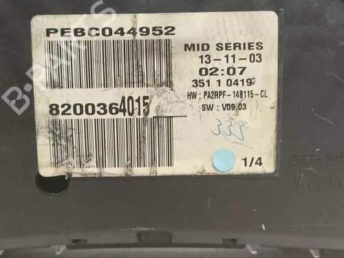 Instrument cluster RENAULT MEGANE II (BM0/1_, CM0/1_)  | BP17837575C47 