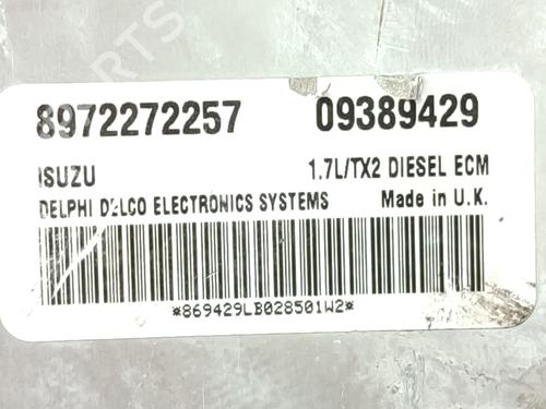 Engine control unit (ECU) OPEL CORSA C (X01) 1.7 DTI (F08, F68) | BP30053571M57 