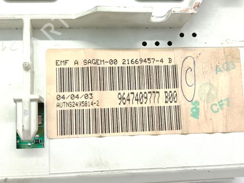 Display monitor PEUGEOT 206 Hatchback (2A/C) 1.4 HDi eco 70 | BP31031647C48