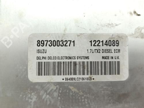 Engine control unit (ECU) OPEL COMBO Box Body/MPV 1.7 DI 16V | BP39809221M57 - Image 3