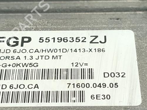 Engine control unit (ECU) OPEL CORSA C (X01) 1.3 CDTI (F08, F68) | BP32319333M57 - Image 4