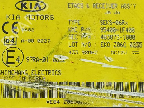 Electronic module KIA SPORTAGE II (JE_, KM_)  | BP28295071M83 