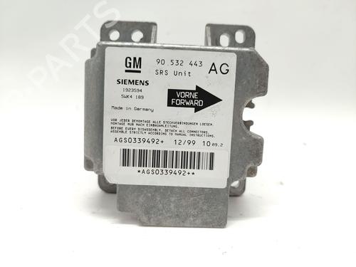 Kollisjonspute styreenhet OPEL CORSA B (S93) 1.2 i 16V (F08, F68, M68) (65 hp) 31042386