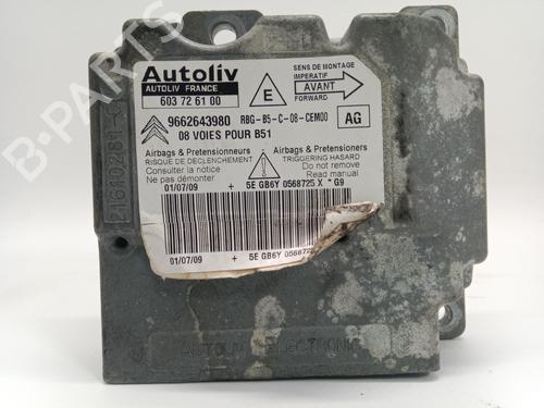 Airbag styreenhed CITROËN C4 I (LC_) 1.6 HDi (109 hp) 29445394