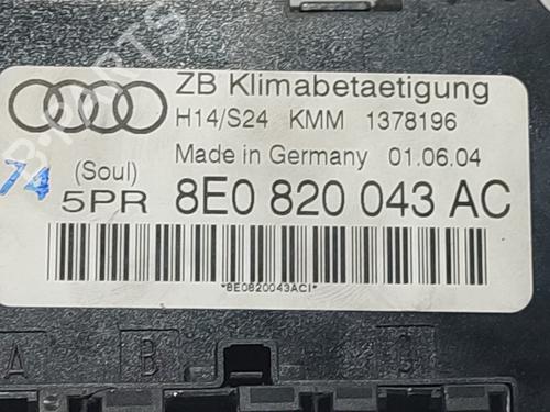 Climate control AUDI A4 B6 (8E2) 2.5 TDI quattro | BP16533257I5 