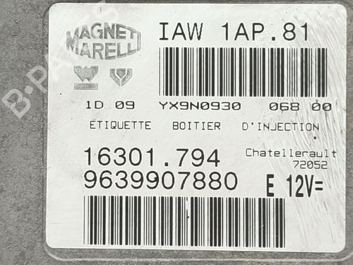 Engine control unit (ECU) PEUGEOT 206 Hatchback (2A/C) 1.4 i | BP30176460M57 