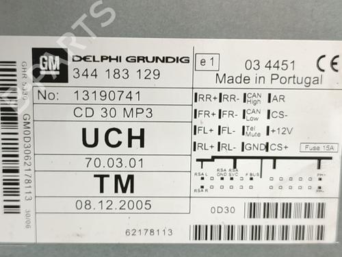 Bilradio OPEL ASTRA H Estate (A04) 1.9 CDTI (L35) | BP29921055E6