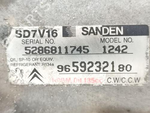 AC compressor CITROËN BERLINGO / BERLINGO FIRST MPV (MF_, GJK_, GFK_) 1.6 HDI 90 (MF9HX) | BP30195994M34 