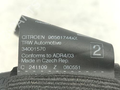 Rear left seatbelt CITROËN C5 III (RD_) 2.0 HDi 140 (RDRHF8, RDRHFA, RDRHA8, RDRHAJ) | BP29405060I29 