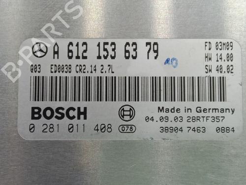 Engine control unit (ECU) MERCEDES-BENZ M-CLASS (W163) ML 270 CDI (163.113) | BP26398962M57 