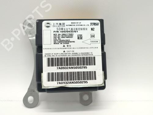 Airbag styreenhed Airbag styreenhed MG MG ZS SUV (AZS1) 1.0 T-GDi (111 hp) 39667595 39667595