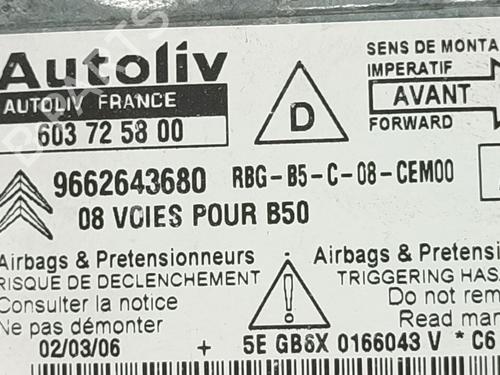ECU airbags CITROËN C4 Coupe (LA_) 1.6 HDi | BP26667259M53 