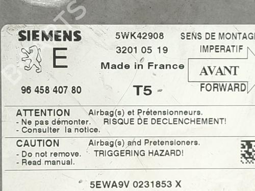 ECU airbags PEUGEOT 307 Break (3E) 2.0 HDI 110 | BP29979633M53