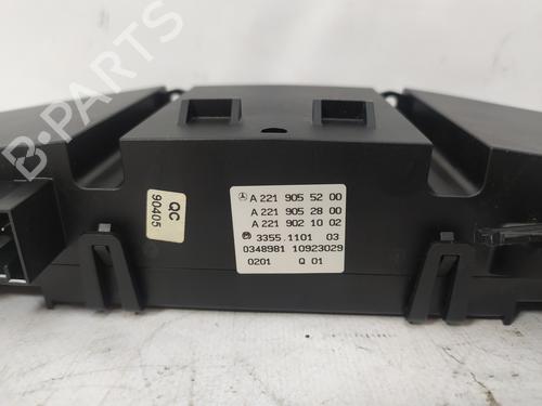 Climate control MERCEDES-BENZ S-CLASS (W221, V221) S 320 CDI (221.022, 221.122) | BP11357563I5 