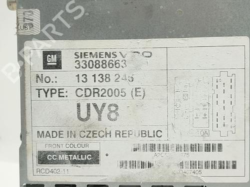 Radio OPEL VECTRA C (Z02) 2.0 DTI 16V (F69) | BP28214065E6 