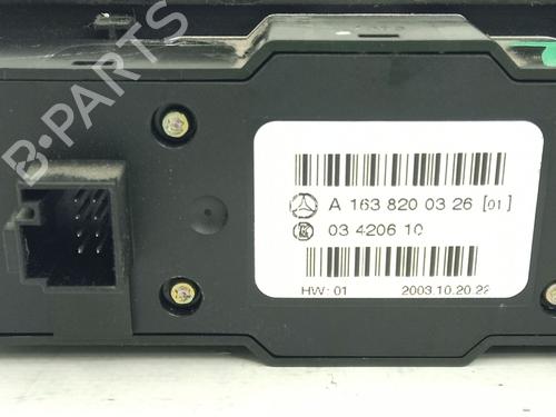 Climate control MERCEDES-BENZ M-CLASS (W163) ML 270 CDI (163.113) | BP26398992I5 