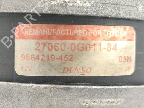 Alternator TOYOTA AVENSIS Estate (_T25_) 2.2 D-4D (ADT251_, ADT251R) | BP29921275M7 