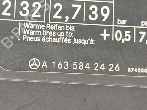 Fuel flap MERCEDES-BENZ M-CLASS (W163) ML 270 CDI (163.113) | BP26167379C131 