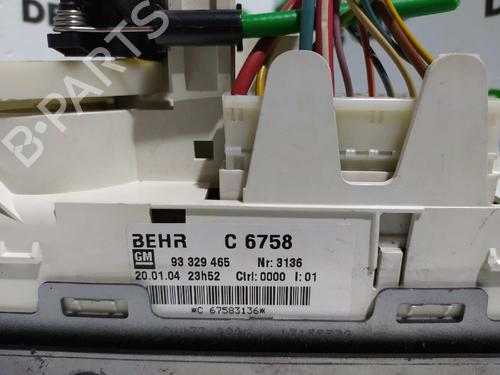 Climate control OPEL MERIVA A MPV (X03) 1.7 CDTI (E75) | BP7147612I5 