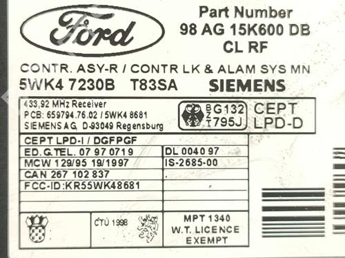 Electronic module FORD FOCUS I (DAW, DBW) 2.0 16V | BP28214121M83 