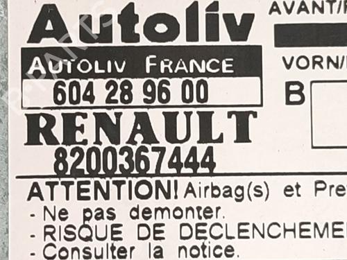 ECU airbags RENAULT MEGANE II (BM0/1_, CM0/1_) | BP30149933M53