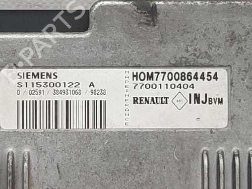 Engine control unit (ECU) RENAULT MEGANE I (BA0/1_)  | BP18858656M57 