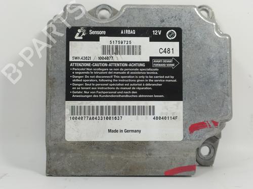 Kollisjonspute styreenhet FIAT MULTIPLA (186_) 1.9 JTD 115 (115 hp) 8516704