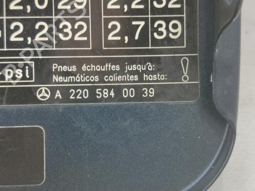 Klapa wlewu paliwa MERCEDES-BENZ S-CLASS (W220)  | BP18266106C131 