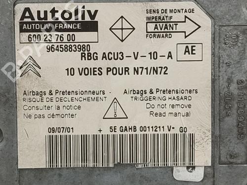 Kollisjonspute styreenhet CITROËN XSARA (N1)  | BP17770669M53 