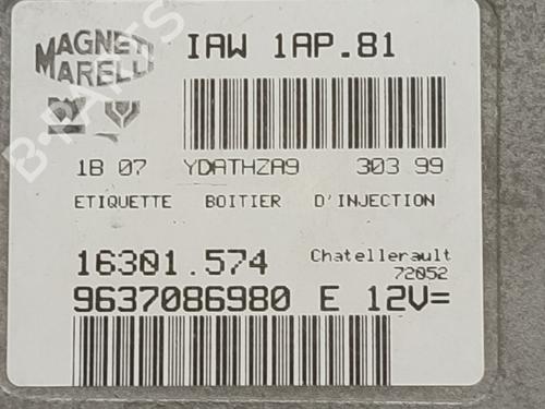 Engine control unit (ECU) PEUGEOT 206 Hatchback (2A/C)  | BP17826644M57 