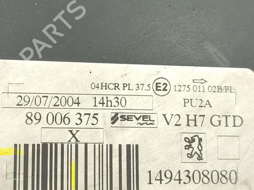 Left headlight PEUGEOT 807 (EB_) 2.0 HDi | BP31793069C28 