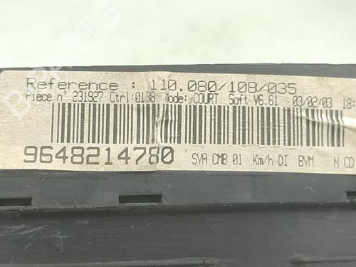 Kombinert Instrument PEUGEOT 406 (8B) 2.0 HDi 110 | BP30832320C47