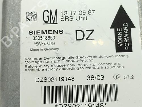 ECU airbags OPEL VECTRA C GTS (Z02) 2.2 DTI 16V (F68) | BP28794791M53