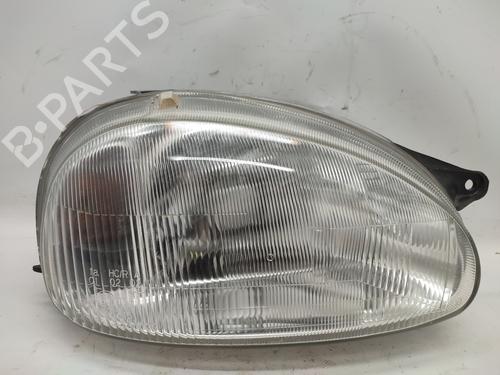 Used Right headlight OPEL CORSA B (S93) [1993-2009]  19317443