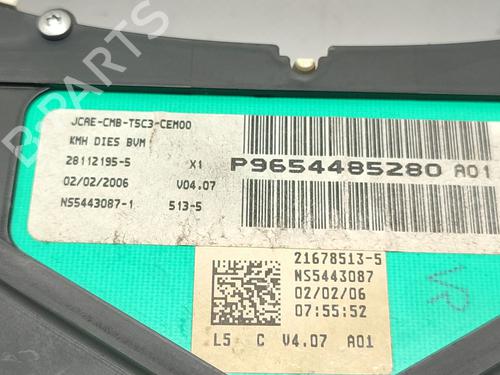 Instrument cluster PEUGEOT 307 (3A/C) 1.6 HDi | BP30176857C47
