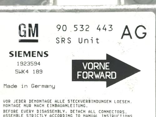 Airbag module OPEL CORSA B (S93) 1.2 i 16V (F08, F68, M68) | BP31042386M53