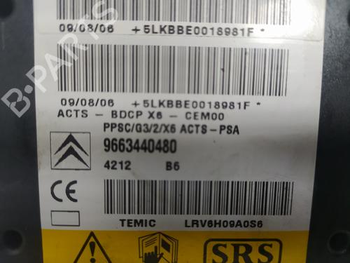 ECU airbags CITROËN C6 (TD_) 2.7 HDi | BP9287821M53 