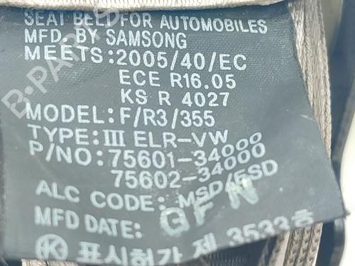 Rear left seatbelt SSANGYONG KORANDO (CK) 2.0 e-XDi 4WD | BP38673849I29 - Image 4