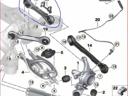 Left rear suspension arm BMW 1 (E87) 118 i | BP18157760M14 