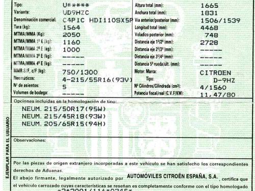 Left front door panel CITROËN C4 Picasso I MPV (UD_) 1.6 HDi | BP8063275C58  - Image 13