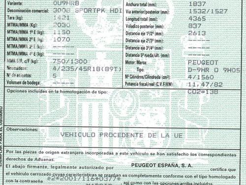 Left front seat PEUGEOT 3008 I MPV (0U_) 1.6 HDi | BP10048028C15  - Image 15