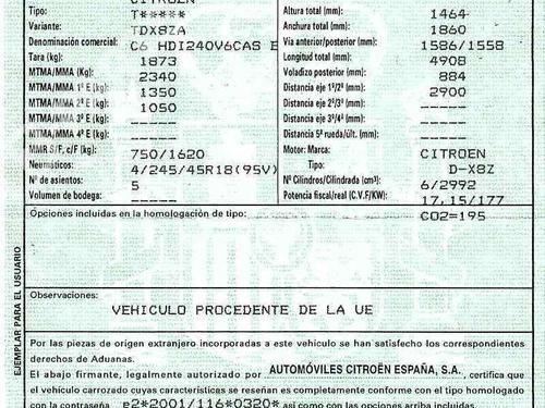 Used Parts CITROËN C6 (TD_)  2.7 HDi  202039