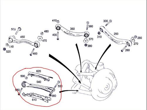 Right rear suspension arm MERCEDES-BENZ E-CLASS (W212) E 500 4-matic (212.091) | BP19118241M15 