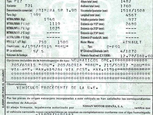 Used Parts NISSAN PRIMERA Estate (WP12)  1.9 dCi  226059