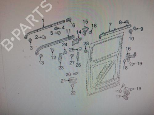 Hinge/Door check strap MERCEDES-BENZ VITO Tourer (W447) 116 CDI (447.701, 447.703, 447.705) | BP18530344C146 