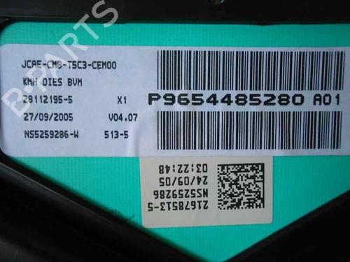 Instrument cluster PEUGEOT 307 (3A/C) 1.6 HDi | BP2306984C47 